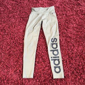 Adidas Spellout Logo High Waist 7/8 Length Yoga Running pants tight Leggings S